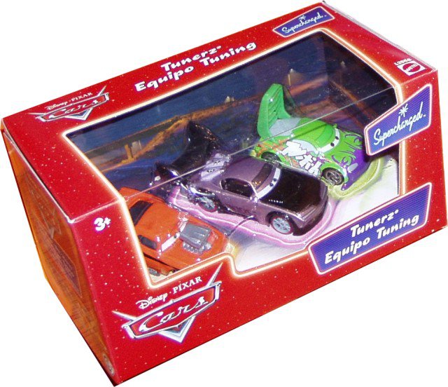 Cars (Auta) - 3pack Tunerz - Snot Rod + Boost + Wingo - Supercharged