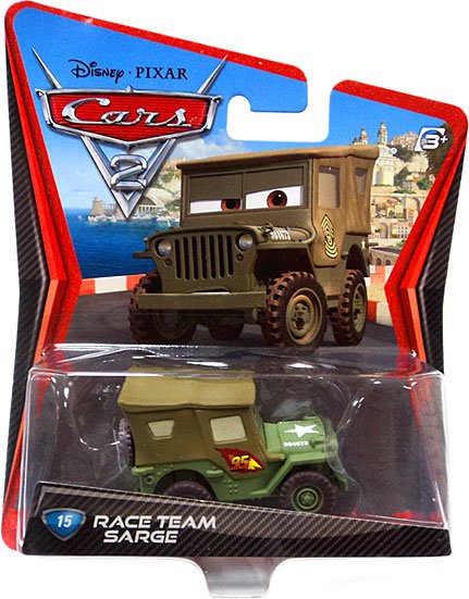 Cars 2 (Auta 2) - Race Team Sarge (Serža) - poškozený obal