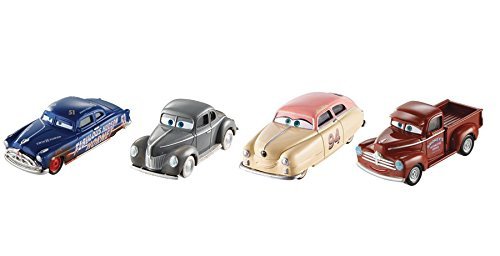 Cars 3 (Auta 3) - 4pack Racing Legends (Louise Nash, Junior Moon, Heyday Smokey...)