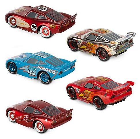 Cars 2 (Auta 2) - McQueen RAMA set (5 Blesků) - poškozený obal