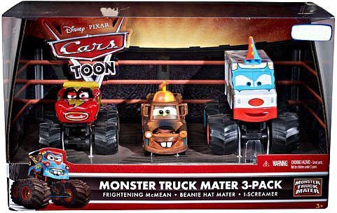 Cars Toon (Auta - Burákovy povídačky) - 3pack Monster Truck Mater