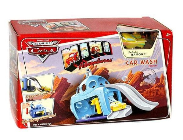 Cars (Auta) Mini Adventures Car Wash (myčka aut) + Ramone