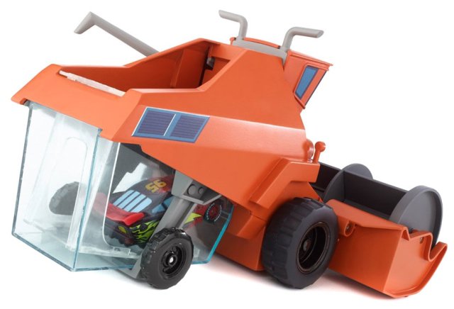 Cars 2 (Auta 2) - Color Changers Chase & Change Frank + Lightning McQueen (Blesk)