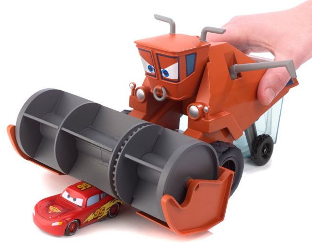Cars 2 (Auta 2) - Color Changers Chase & Change Frank + Lightning McQueen (Blesk)
