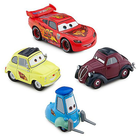 Cars 2 (Auta 2) - 4pack That´s Amore!!! - Luigi + Guido + Uncle Topolino + Lightning McQueen