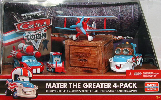 Cars Toon (Auta - Burákovy povídačky) - Mater the Greater SET - poškozený obal