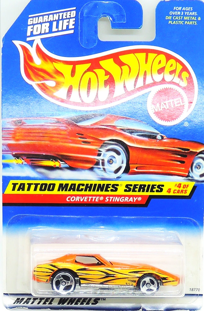 Hot Wheels - Corvette Stingray (Orange-Yellow) (B1)
