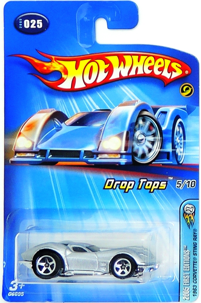 Hot Wheels - 1963 Corvette Sting Ray (Silver) (B1)