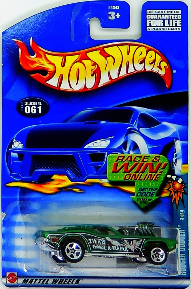 Hot Wheels - Rodger Dodger (Green) (B1)