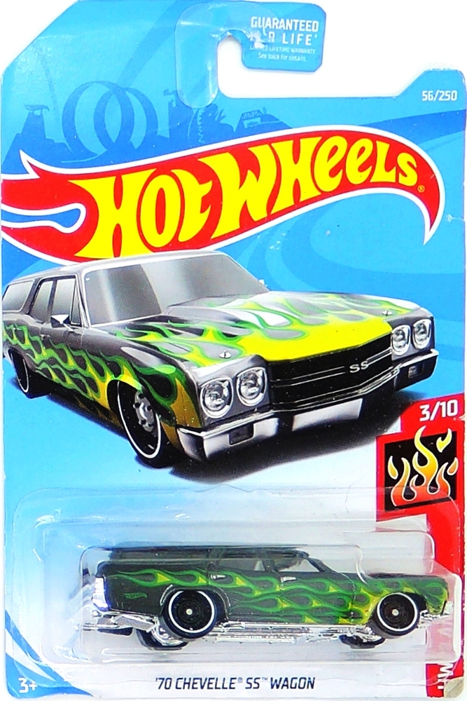 Hot Wheels - '70 Chevelle SS Wagon (Black-Green) (B1)
