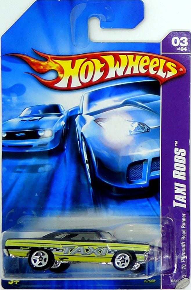 Hot Wheels - '70 Plymouth Road Runner Taxi (Yellow) (B2)