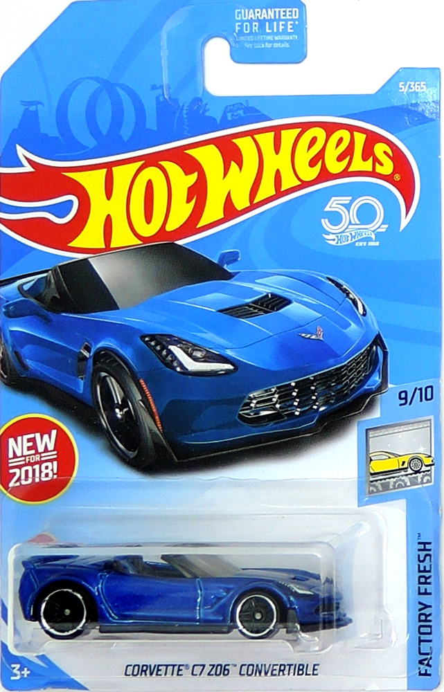 Hot Wheels - Corvette C7 Z06 Convertible (Blue) (B2)