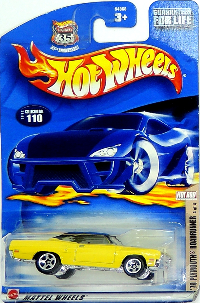 Hot Wheels - '70 Plymouth Roadrunner Yellow (B3)