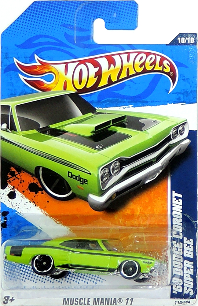 Hot Wheels - '69 Dodge Coronet Super Bee Lightgreen (B3)