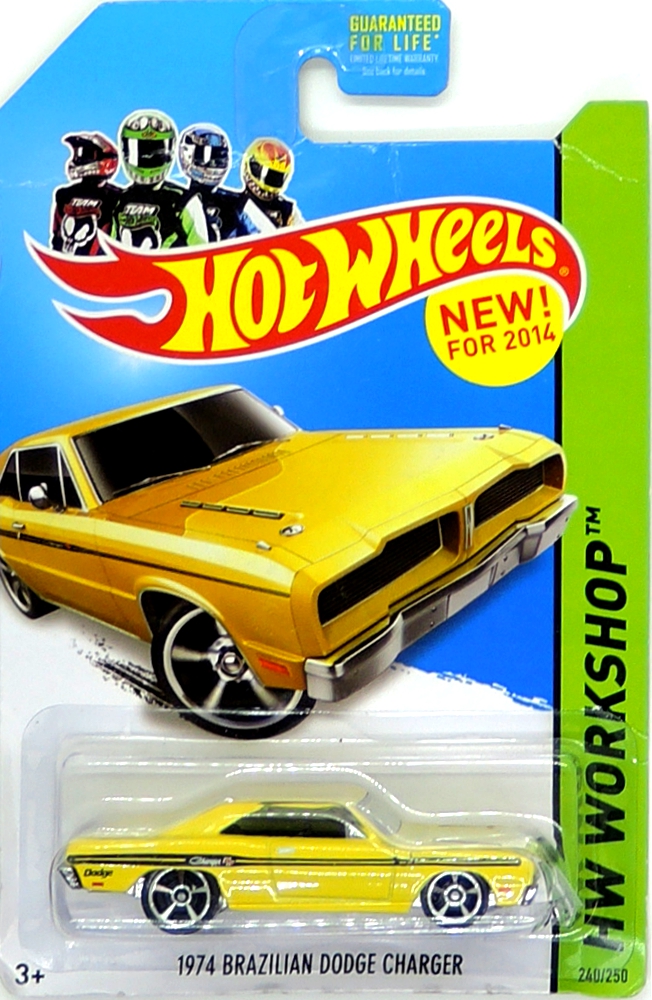 Hot Wheels - 1974 Brazilian Dodge Charger Yellow (B3) - výrazně poškozený obal