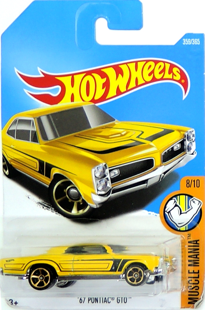 Hot Wheels - '67 Pontiac GTO Yellow (B3)