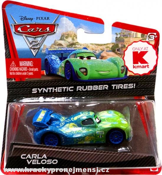 Cars 2 (Auta 2) - Carla Veloso Rubber Tires (gumová kolečka) - poškozený obal