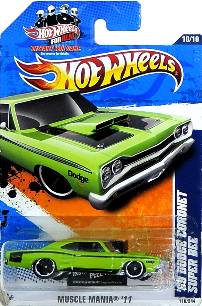 Hot Wheels - '69 Dodge Coronet Super Bee Lightgreen (B5)