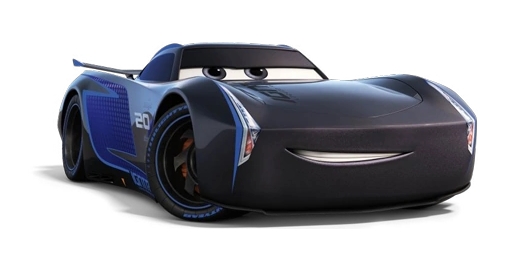 Cars 3 (Auta 3) - Jackson Storm Hauler (délka cca 23 cm) poškozený obal + Jackson Storm (Jackson Hrom)