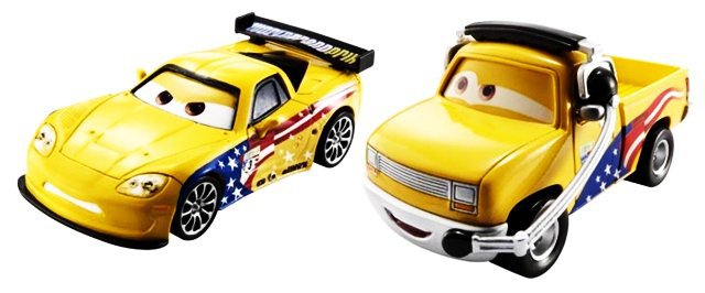 Cars (Auta) - Jeff Gorvette + John Lassetire - mírně poškozený obal
