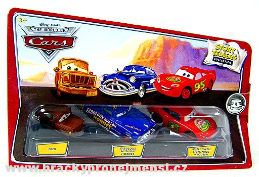 Cars (Auta) Fred + Fabulous Hudson Hornet + Smell Swell McQueen (Story Tellers))