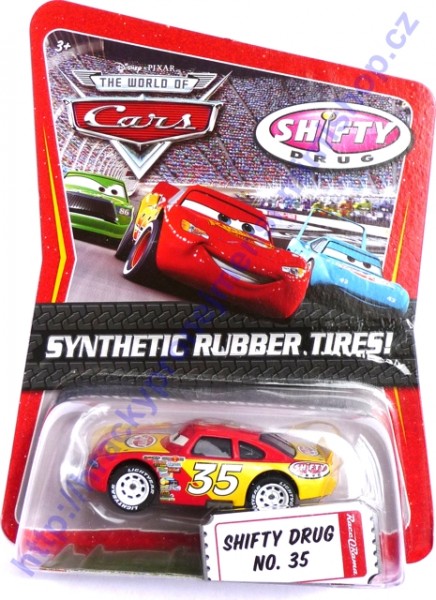 Cars (Auta) - Shifty Drug 35 Rubber Tires (gumová kolečka)