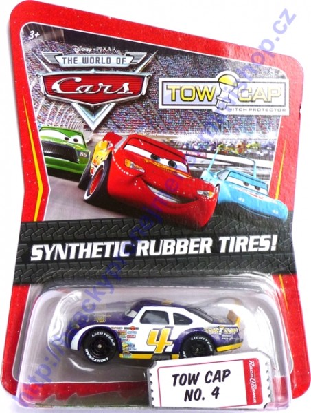 Cars (Auta) - Tow Cap 4 Rubber Tires