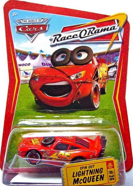 Cars (Auta) - Spinout McQueen - Race O Rama - poškozený obal