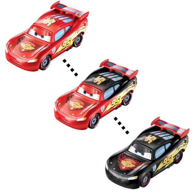 Cars (Auta) - Color Changers Lightning McQueen (Blesk) - červená-černá