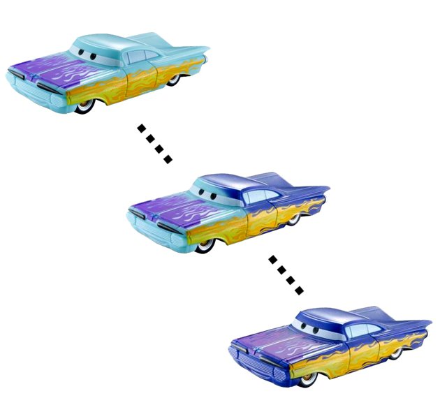 Cars 2 (Auta 2) - Color Changers Ramone (měnící barvu)