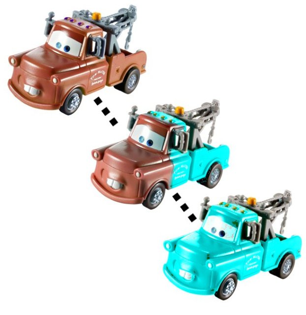 Cars 2 (Auta 2) - Color Changers Mater (Burák měnící barvu)
