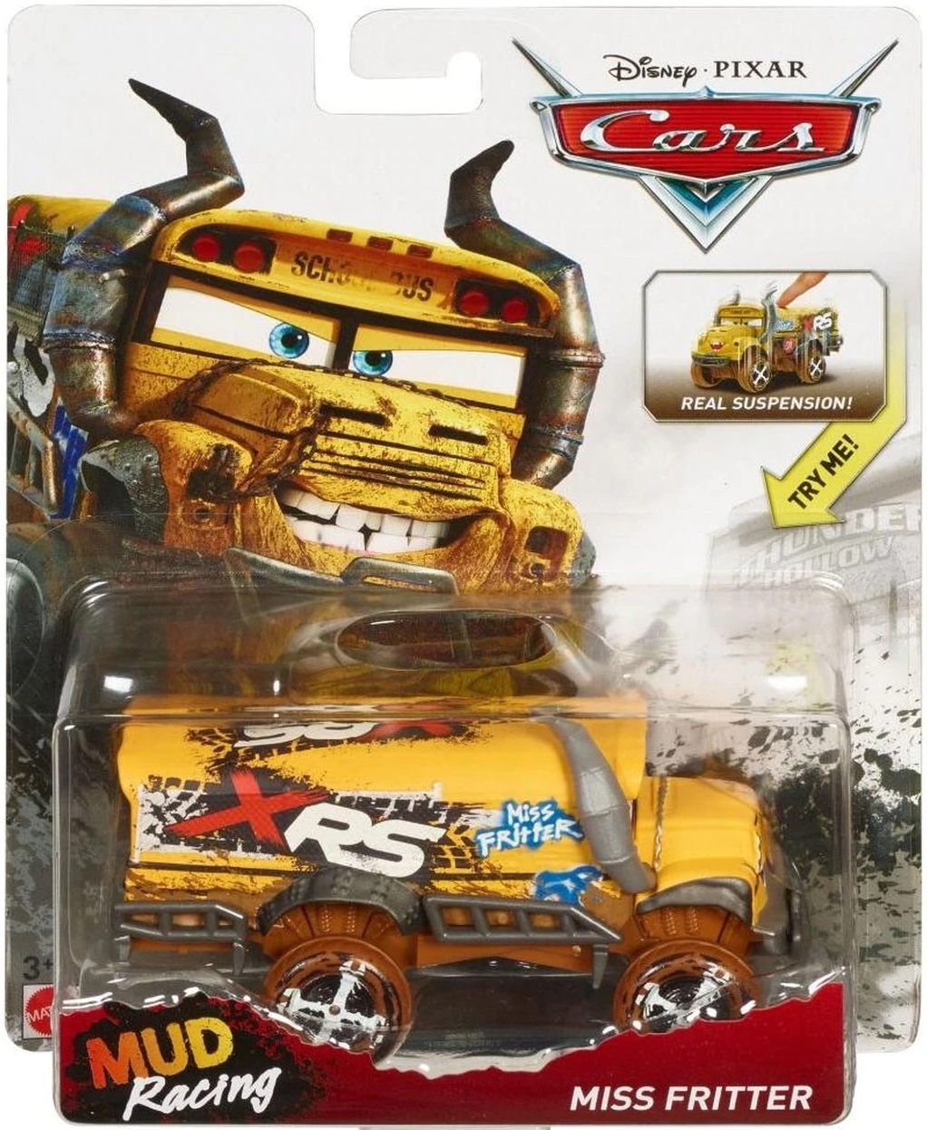 Cars 3 Deluxe (Auta 3) - Miss Fritter (paní Bučitelka) - XRS Mud Racing