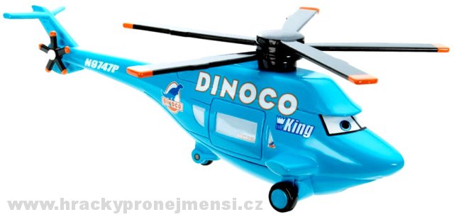 Cars (Auta) - Dinoco Helicopter Race O'Rama MEGA SIZE