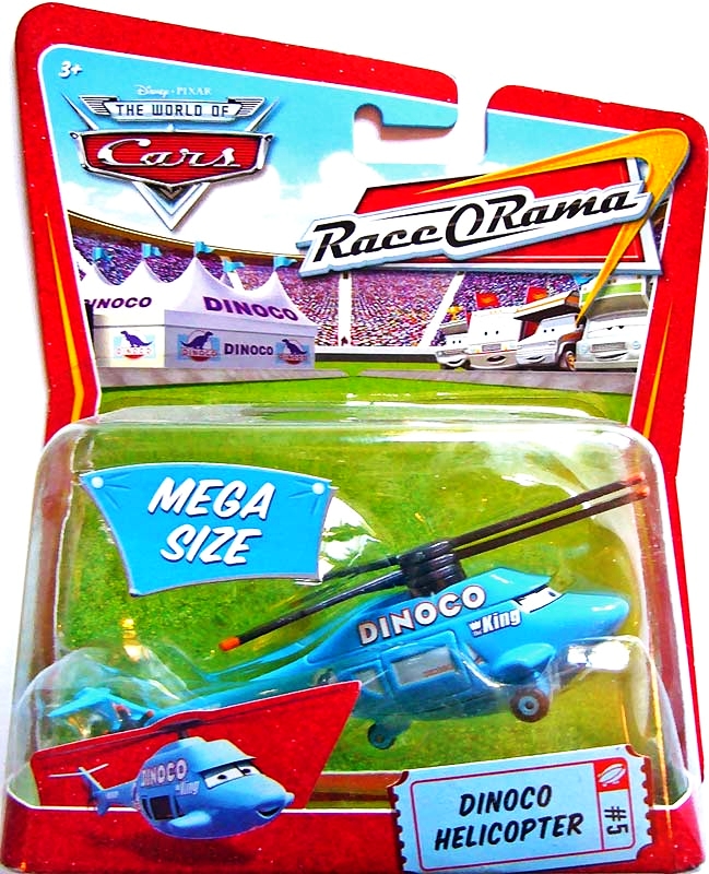 Cars (Auta) - Dinoco Helicopter Race O'Rama MEGA SIZE