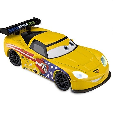 Cars 2 (Auta 2) - 4pack We Light-Up II - Lightning McQueen + Lewis + Miguel + Jeff - poškozený obal