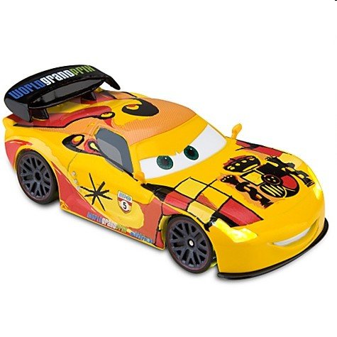 Cars 2 (Auta 2) - 4pack We Light-Up II - Lightning McQueen + Lewis + Miguel + Jeff - poškozený obal