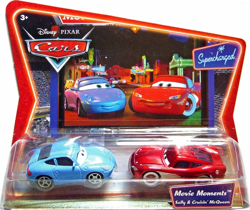 Cars (Auta) - Cruisin Lightning McQueen (Blesk) + Sally - Supercharged - poškozený obal