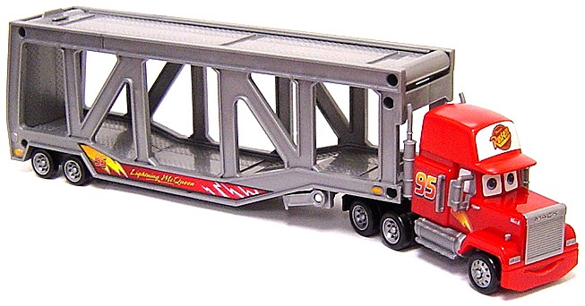 Cars (Auta) Mack Transporter + Nitroade + Bob Cutlass + Bumper Save - The World of Cars