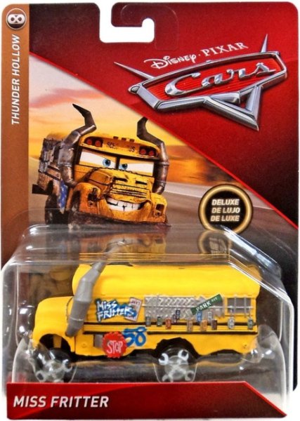 Cars 3 Deluxe (Auta 3) - Miss Fritter (paní Bučitelka) - výrazně poškozený obal