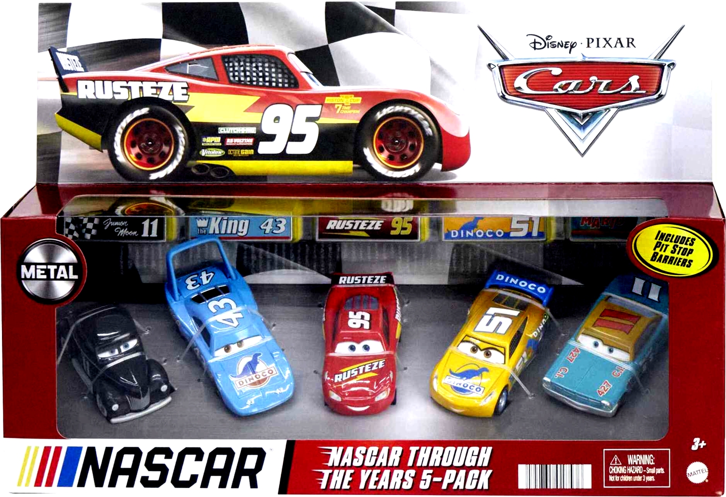 Cars 3 (Auta 3) - 5pack NASCAR Through the Years