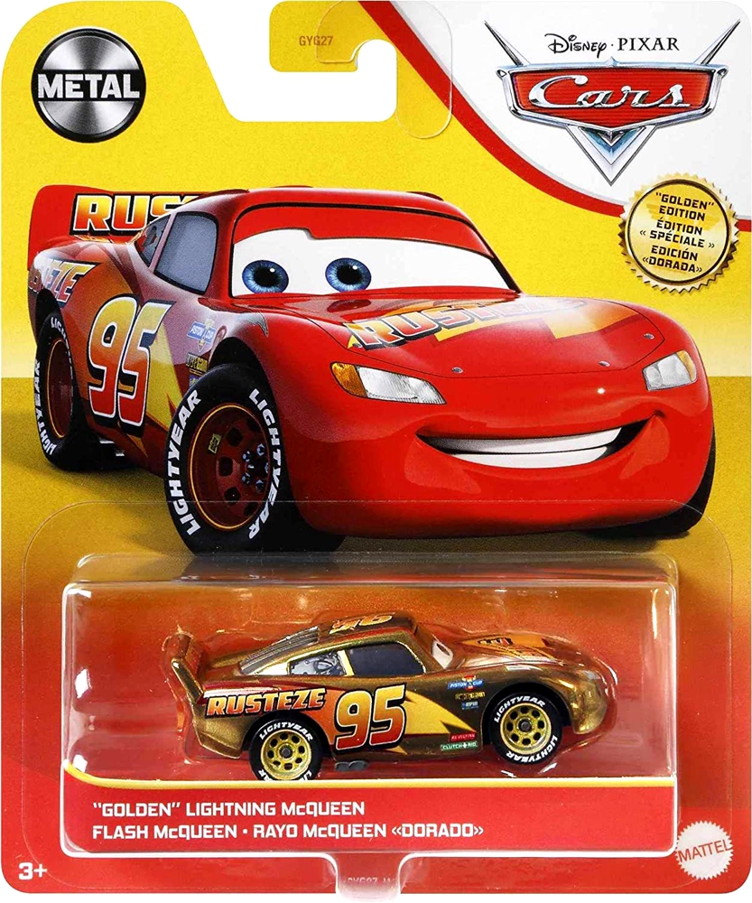 Cars (Auta) - Golden Lightning McQueen (Zlatý Blesk)