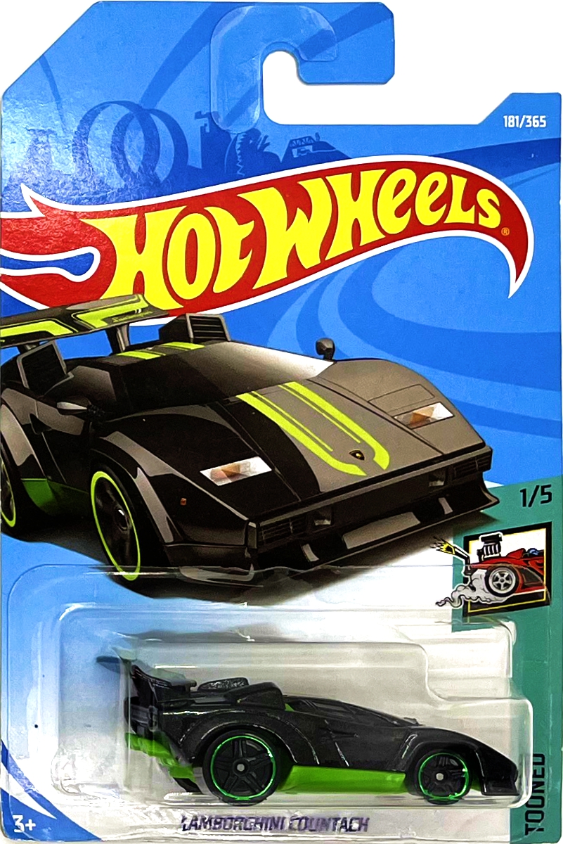 Hot Wheels - Lamborghini Countach Black-Green (B2)