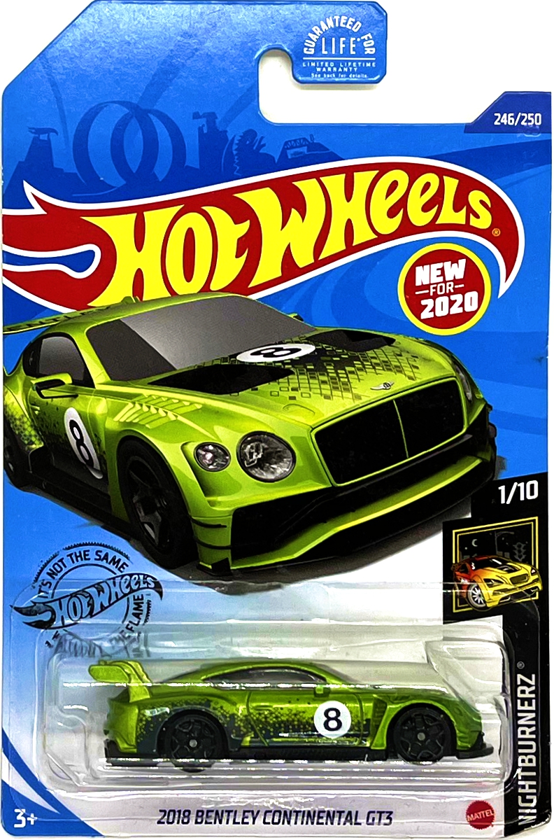 Hot Wheels - 2018 Bentley Continental GT3 Green (B11)