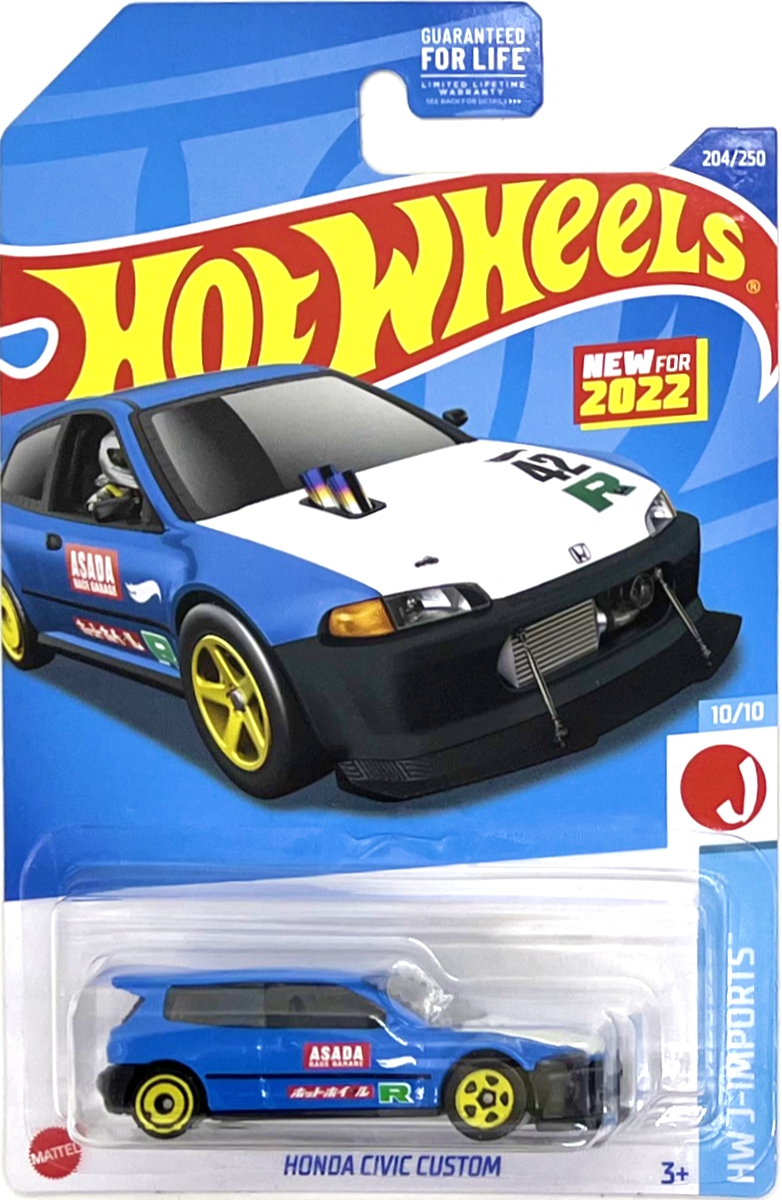 Hot Wheels - Honda Civic Custom Blue (B11)