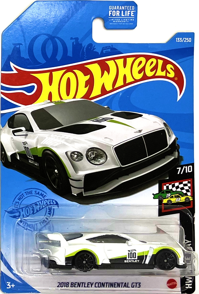 Hot Wheels - 2018 Bentley Continental GT3 White (B11)