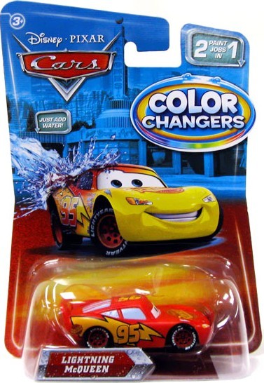 ** BOMBA ** Cars Color Changers Lightning McQueen - poškozený blistr