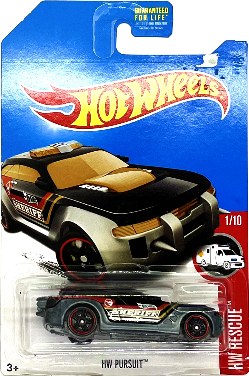 Hot Wheels - HW Pursuit Black-Silver (B6)