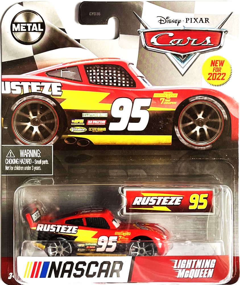 Cars 3 (Auta 3) - Lighting McQueen Nr. 5 (Blesk McQueen) - NASCAR - stříbrné disky