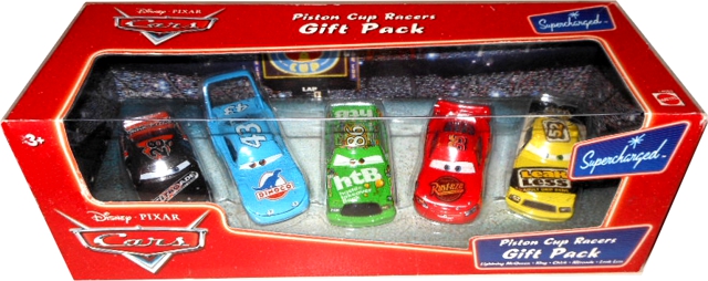 Cars (Auta) - Piston Cup Racers (Chick Hicks, King, Nitroade, Leak Less, McQueen)
