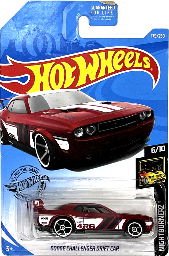 Hot Wheels - Dodge Challenger Drift Car Burgundy (C2)